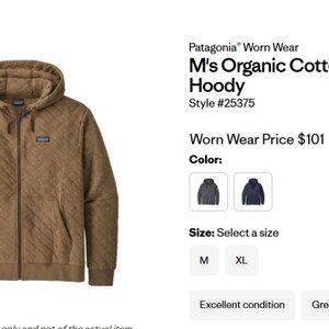 Patagonia - M's Organic Cotton Quilt Hoody